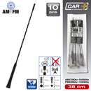 Antenne 38cm zwart orginele vervanging, verpakking van 10st