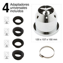 Universele Luchtfilter -chromed- met adaptors