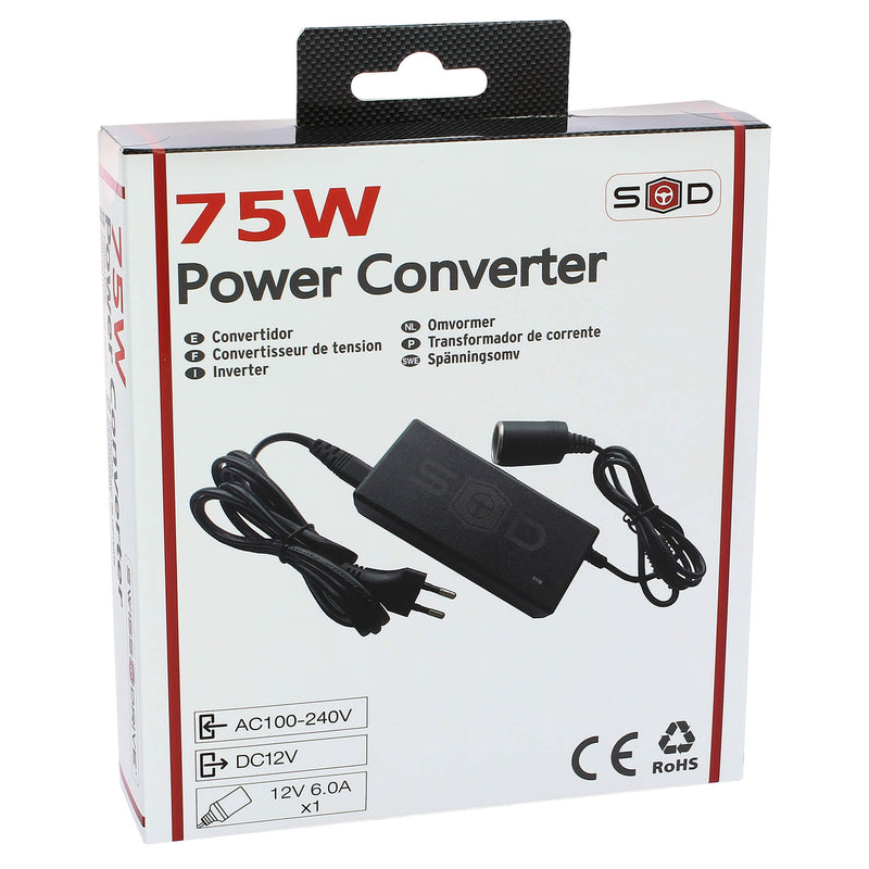 Stroomomvormer 72W AC 230V NAAR DC 12V