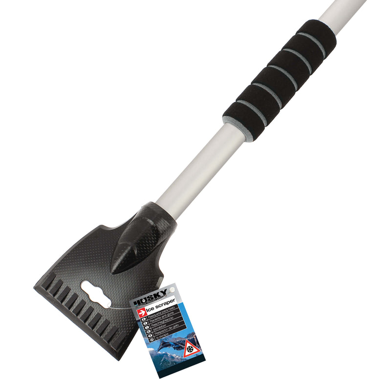 Ijskrabber met sneeuwborstel soft grip Husky 94cm