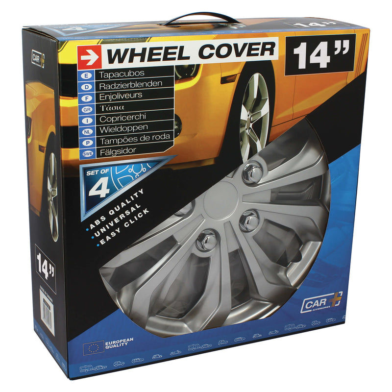 Wieldoppen 14 inch Spa zilver