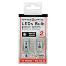 LED lampjes T10 SMD 12v 5W storingsvrij 2st 8 LEDS