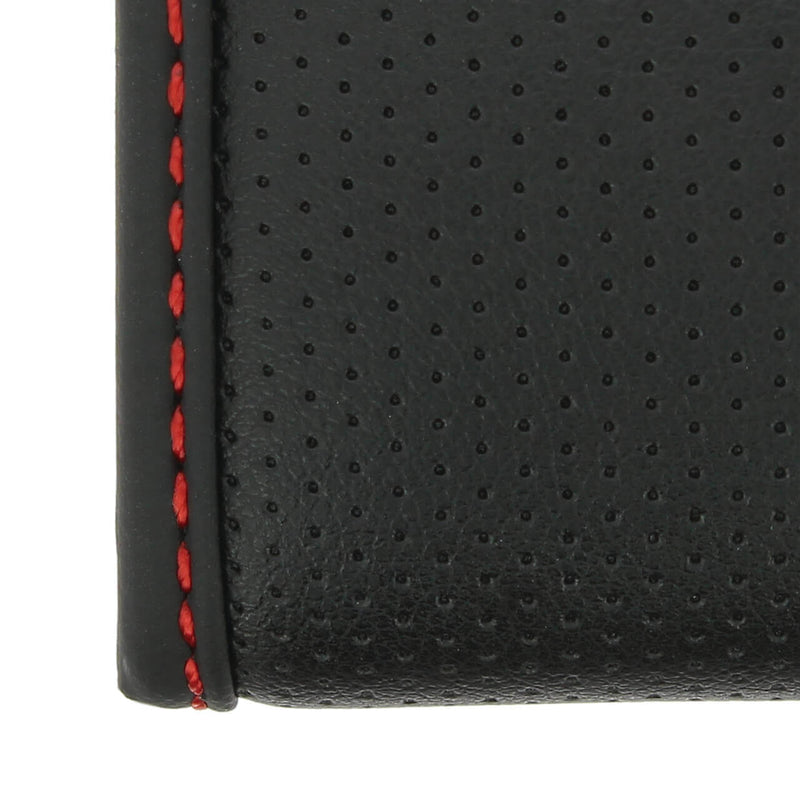Auto stuurhoes ventilerende comfort Grip zwart met Rode stik