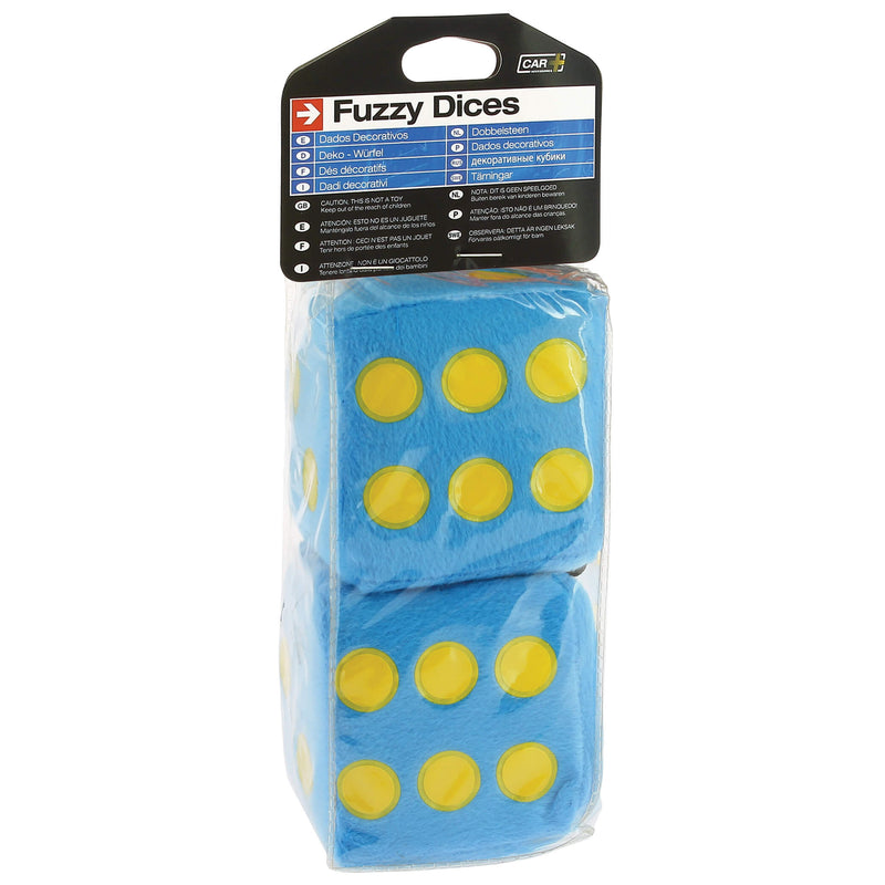 Dobbelstenen -Jumbo- 9x9cm blauw