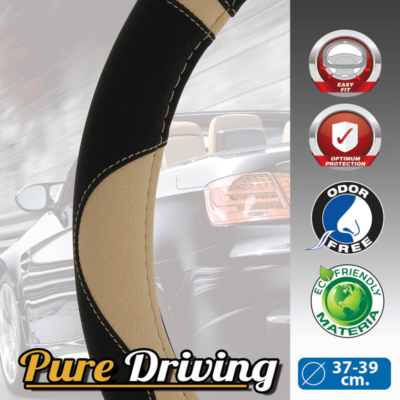 Auto stuurhoes type Riviera beige 37-39cm