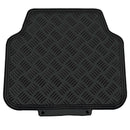 Mattenset -Alu look- piano-zwart 4 stuks