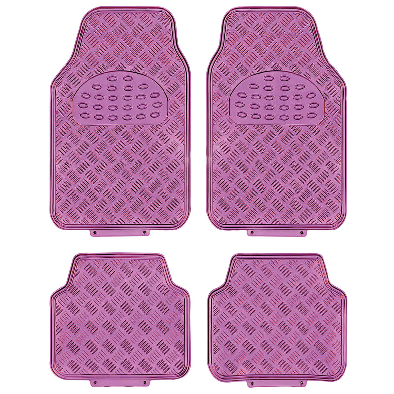 Mattenset -Alu look- rose 4 stuks
