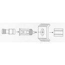 Universele aansteker met verlichting 12v