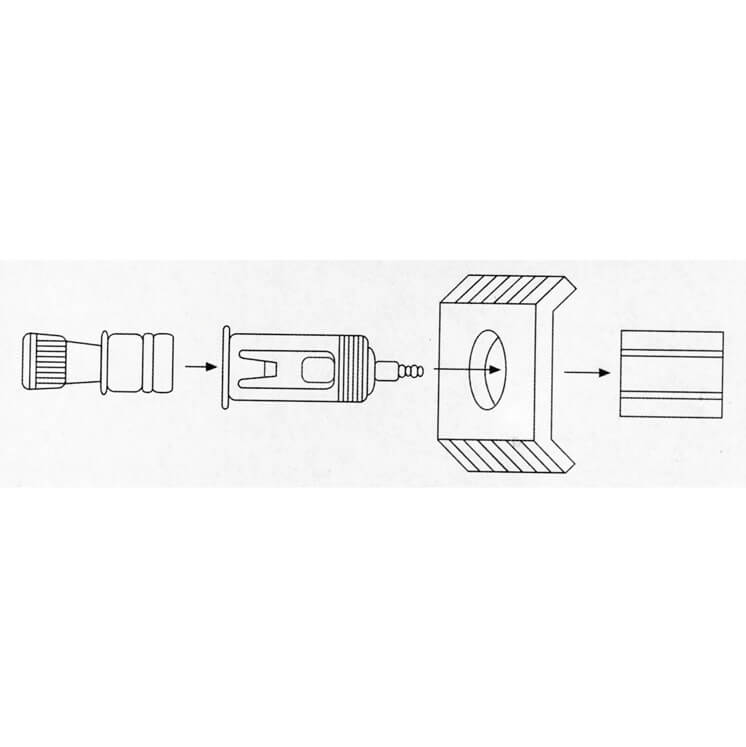 Universele aansteker met verlichting 12v