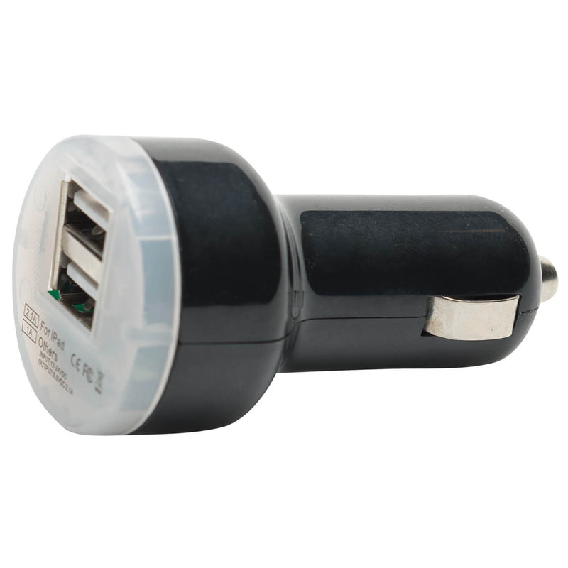 Dubbele USB lader (5,12, 24 Volt)