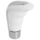 Versnellingspook knop ALU-Leer Classic - Wit