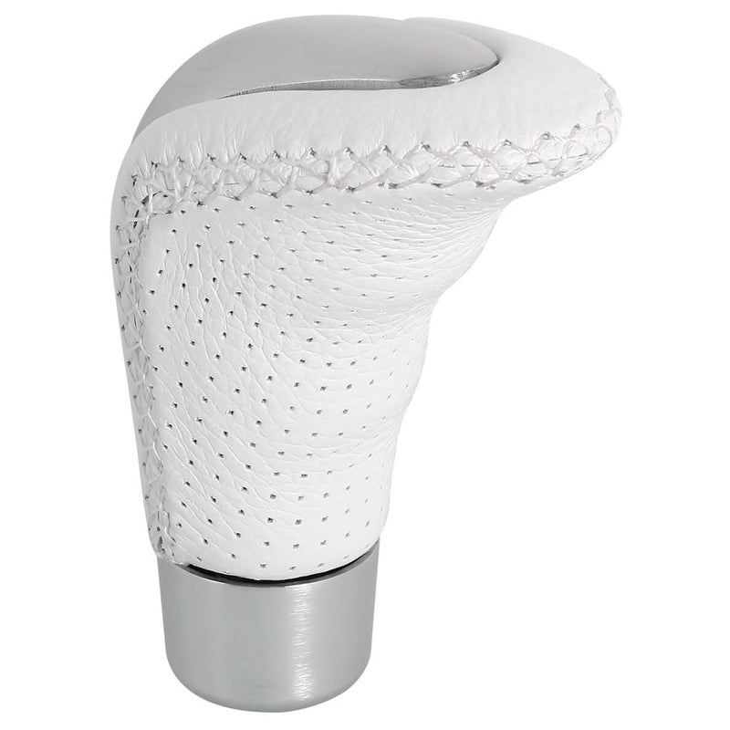 Versnellingspook knop ALU-Leer Classic - Wit