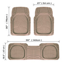 Deep dish rubber automat beige 3st