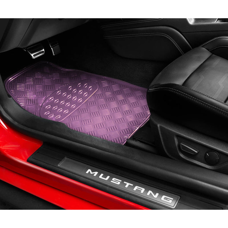 Mattenset -Alu look- rose 4 stuks