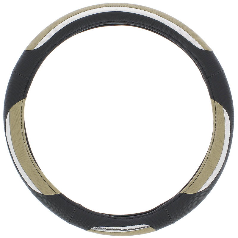 Auto stuurhoes zwart / beige -snake-