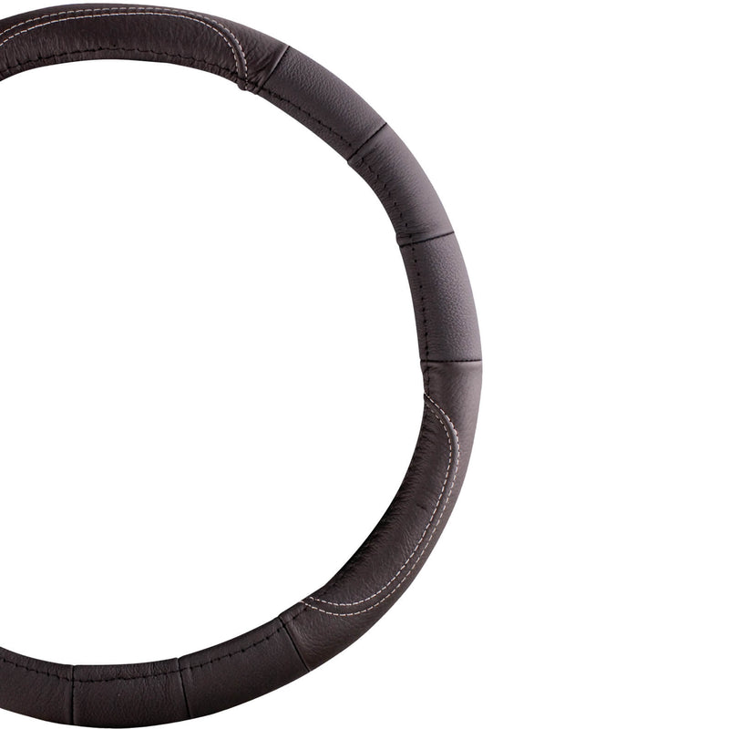 Auto stuurhoes zwart leer hoge kwaliteit 37-39 cm