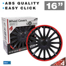 Wieldoppen 16" Florida RO Zwart