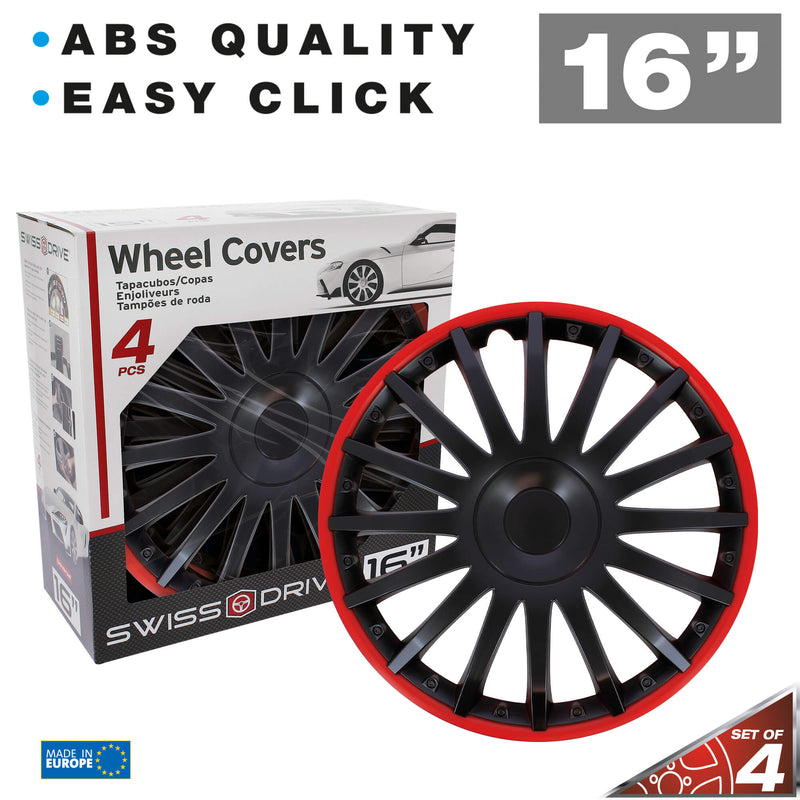 Wieldoppen 16" Florida RO Zwart