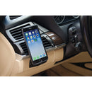 Magnetische telefoonhouder met luchtrooster clips zilver