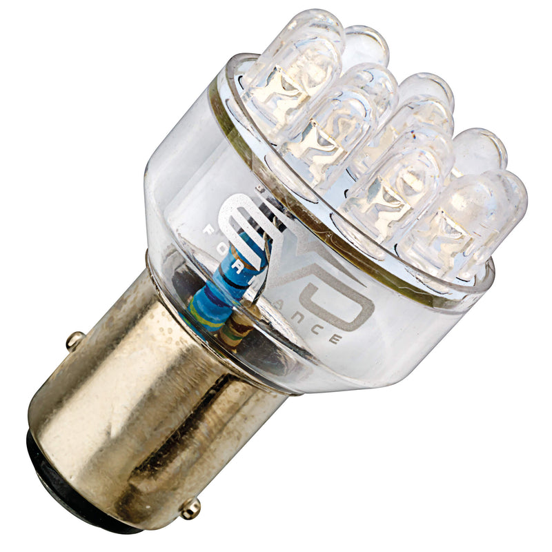 12 LED lamp 1157 (BAY 15D) wit