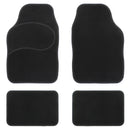 Vloermat 455x670mm/455x390mm zwart 4st