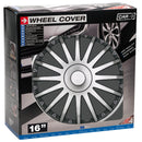 Wieldoppen 16 inch New York zilver