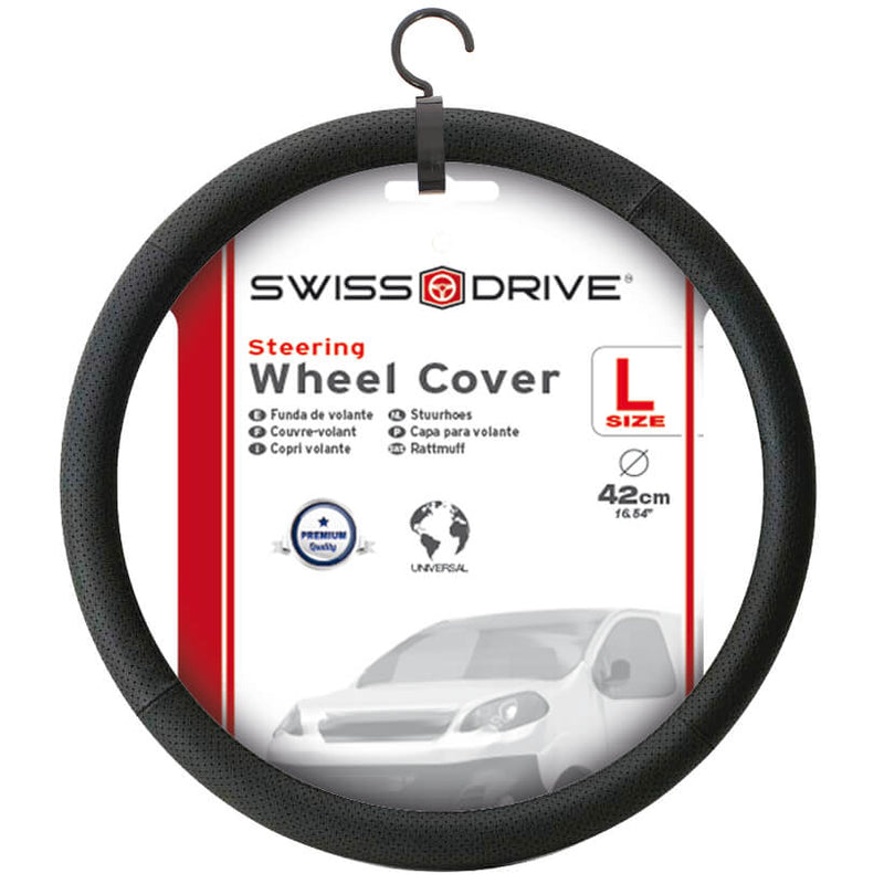Auto stuurhoes zwart -luxe-