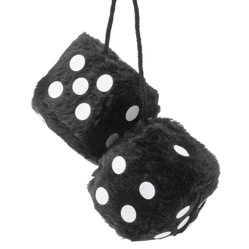Dobbelstenen 7x7cm zwart