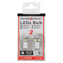 LED lampjes 5 leds T10 12V 2st