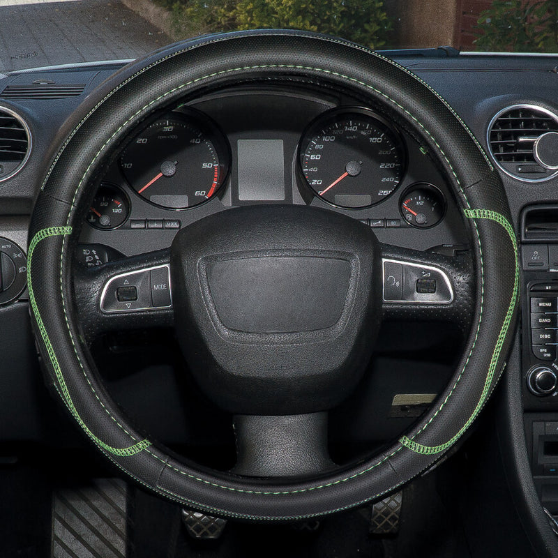 Auto stuurhoes hybrid 37-39cm groen