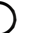 Auto stuurhoes zwart met Oranje stiksel 38cm