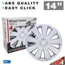 Wieldoppen 14" Kentucky Carbon Zilver