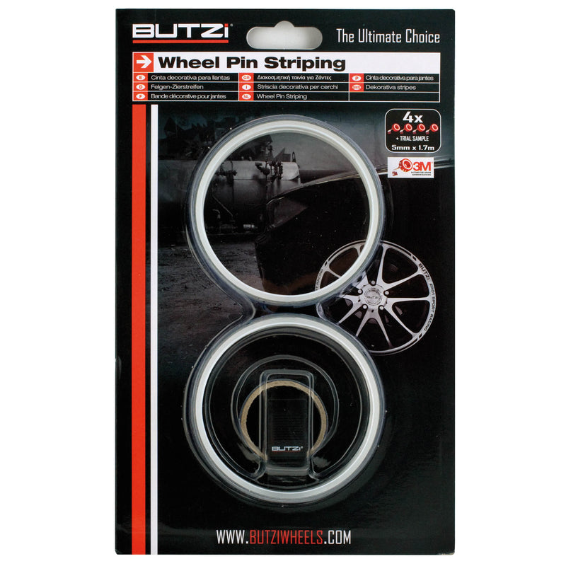 Velgen striping / lint 3m 5mm X 1,70M Zilver