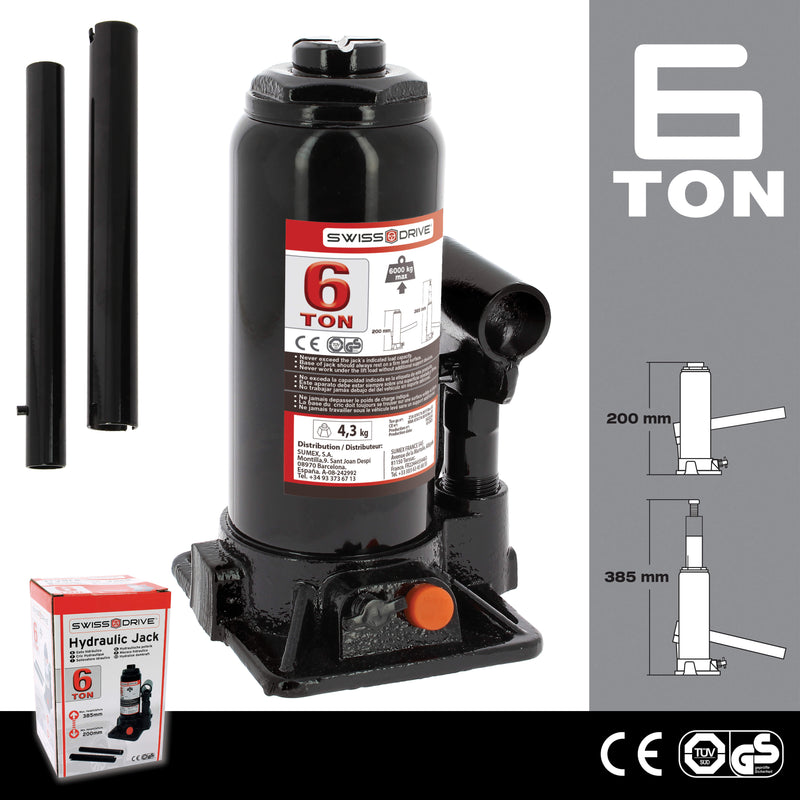 Hydraulische potkrik - 5 ton TuV