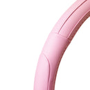 Auto stuurhoes roze met roze stiksel 37-39cm