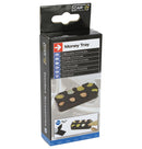 Euro muntenbakje van zwart kunststof