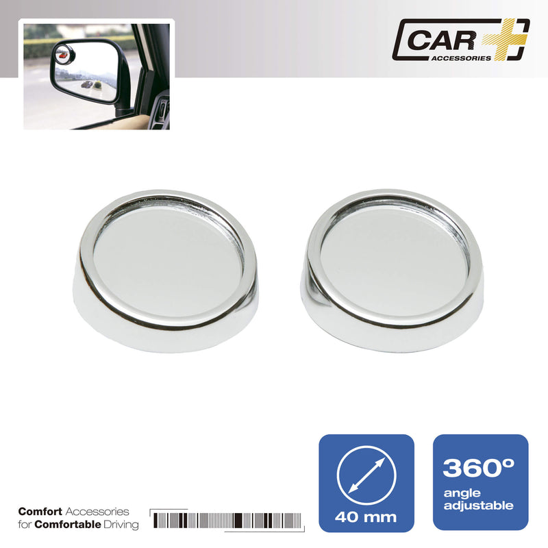 Dodehoek spiegel chroom 2st