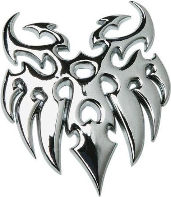 Embleem chroom -Tattoo- 47X55mm