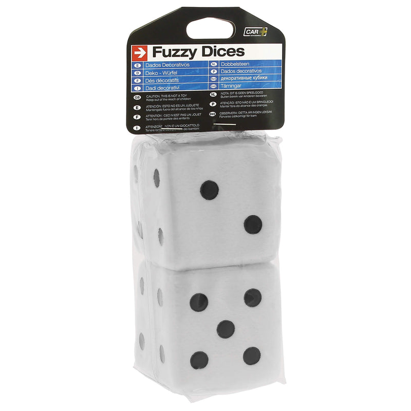 Dobbelstenen 7x7cm wit