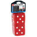 Dobbelstenen 6x6cm rood - wit