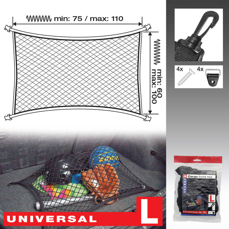 Kofferbak net maat L 50x105cm elastisch