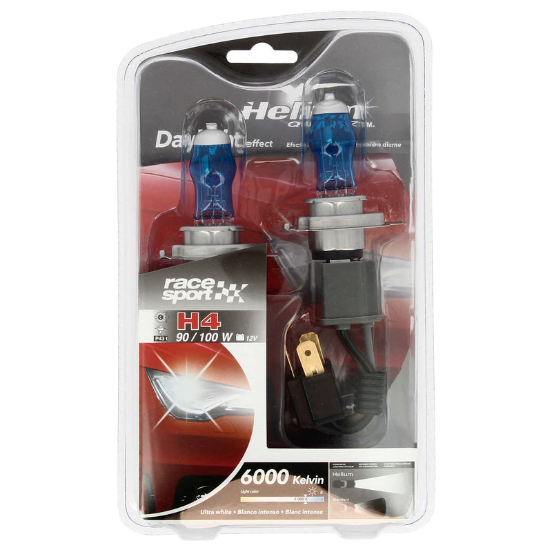 Autolampen set H4 -Helium Quartz- 12v 90/100w 2st