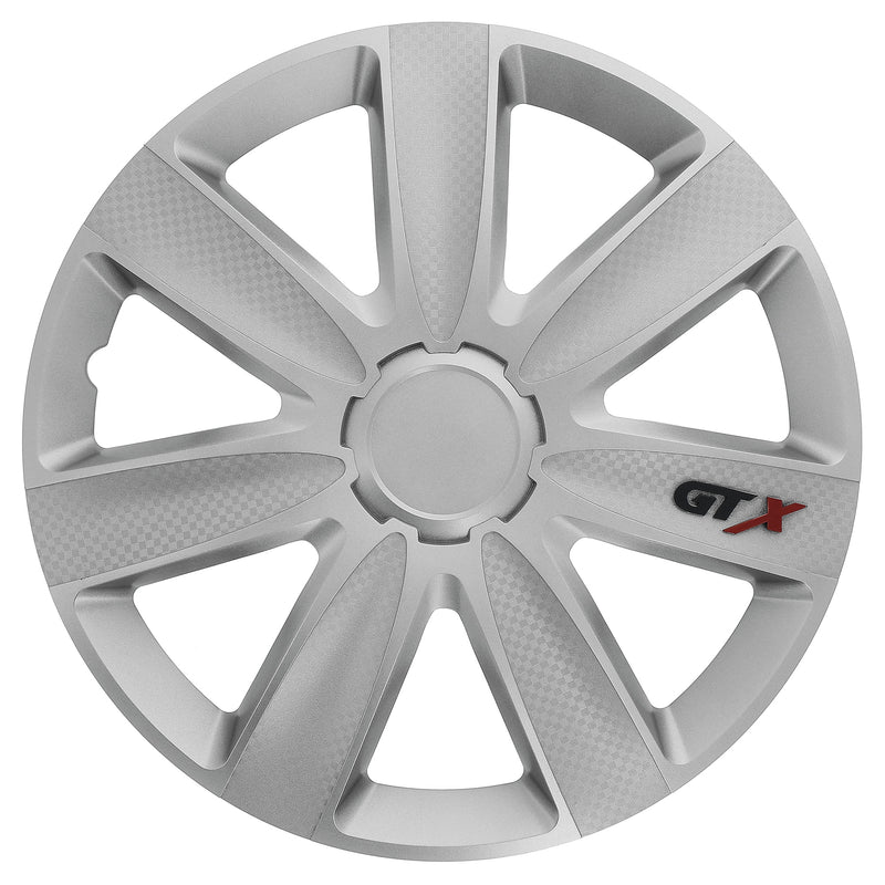 Wieldoppen Set 13" GTX". Koolstof- Zilver