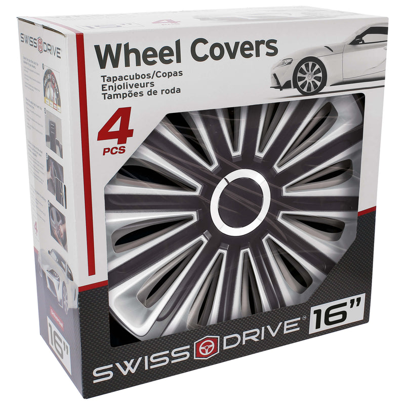 Wieldoppen 16" Alaska Zwart/Zilver