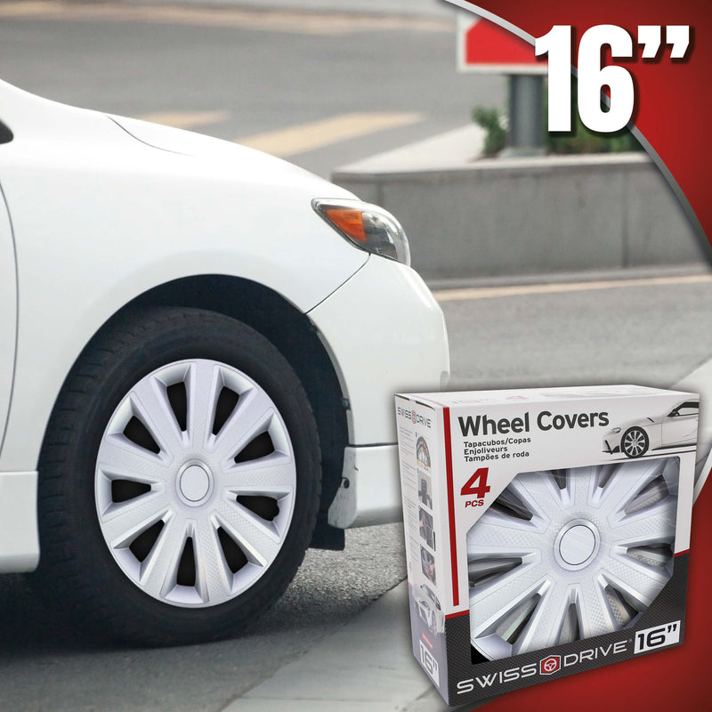 Wieldoppen 16" Kentucky Carbon Zilver