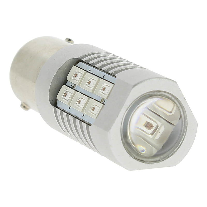 LED lamp Canbus 600LM 12/24V BA15S PY21W AMBER 2000K 1ST