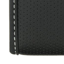 Auto stuurhoes ventilerende comfort Grip zwart met wit stiks