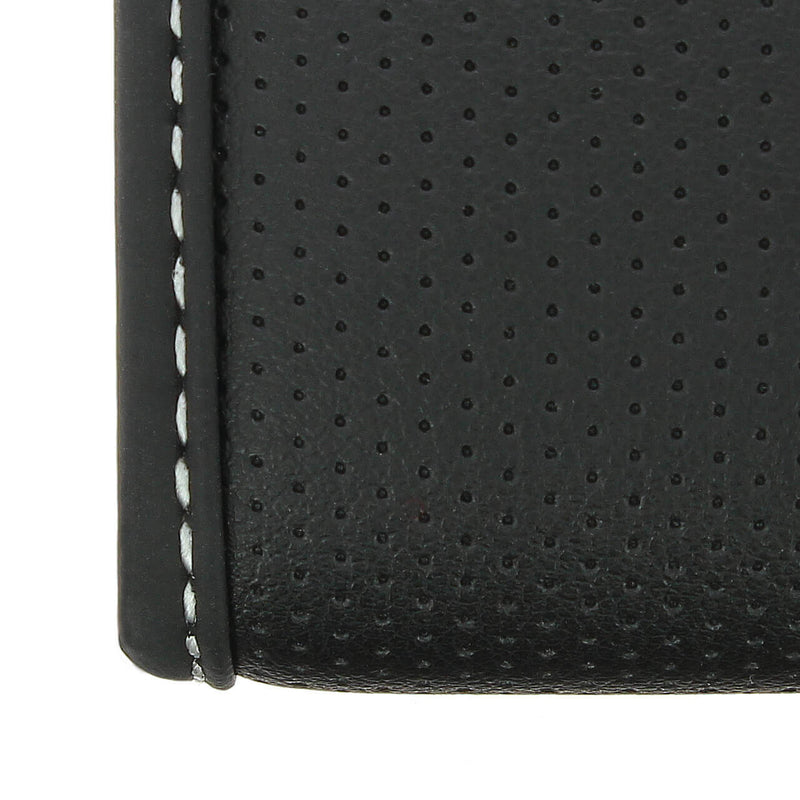 Auto stuurhoes ventilerende comfort Grip zwart met wit stiks