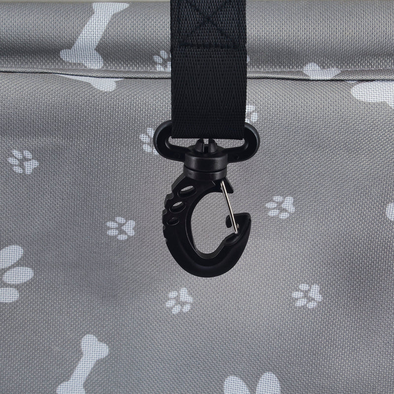 Luxe Autostoel Hond 39x39cm Grijs