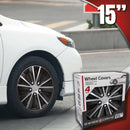 Wieldoppen 15 inch Nebraska zilver zwart